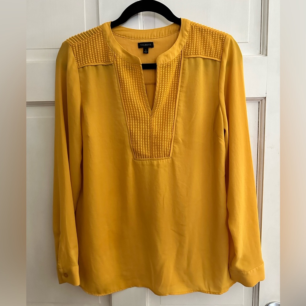 Like New Talbots Satin Blouse